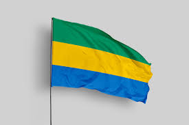Badge brode logo eit avant et arriere + drapeau gabonais