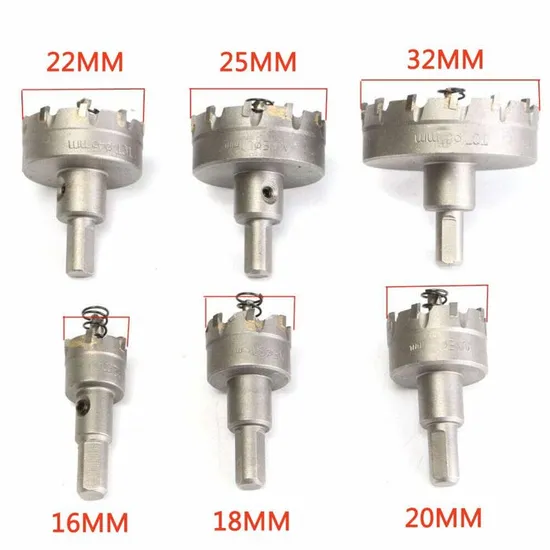 Ensemble de 6 scies cloches a grains en carbure