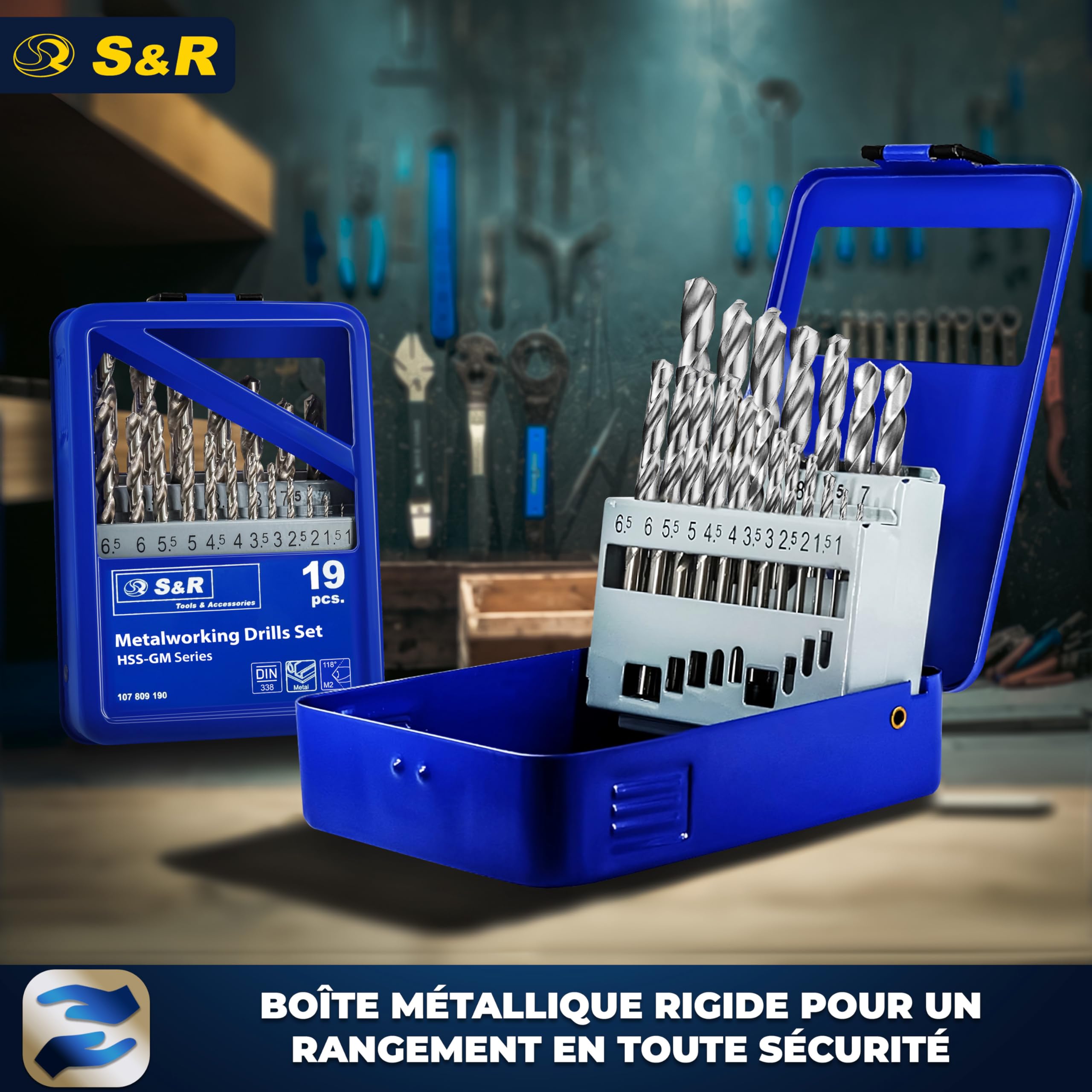 Set 10 forets metal d.1-10mm split