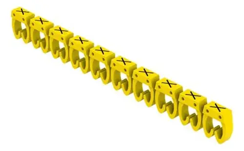 Bagues-repères plior m-65 pp mde lettre x