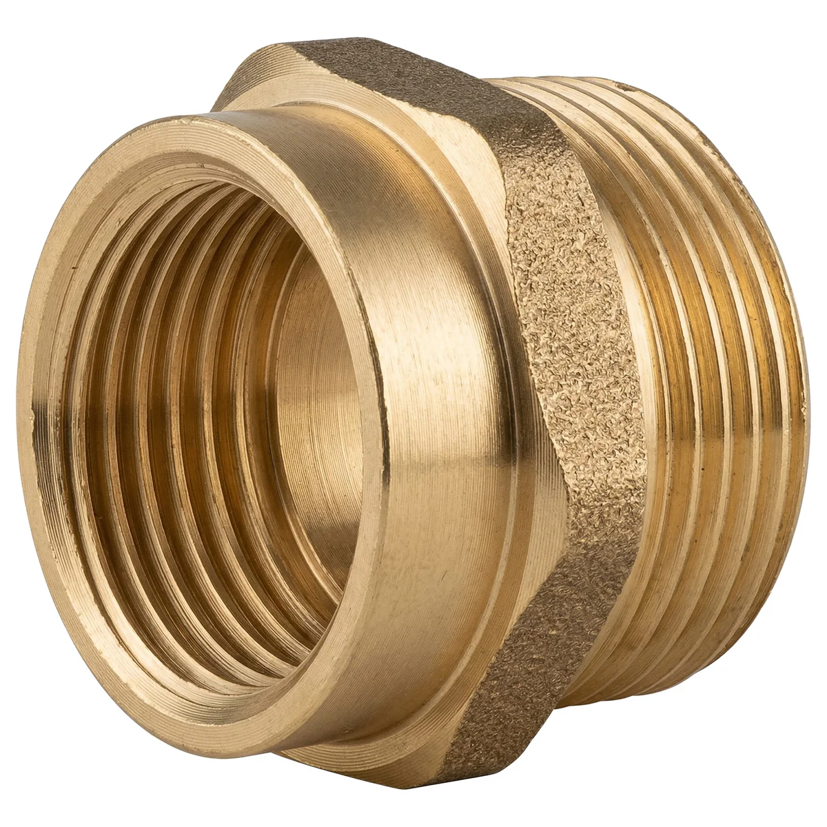 Mamelon laiton reduit m 1" 1/2-f 1"