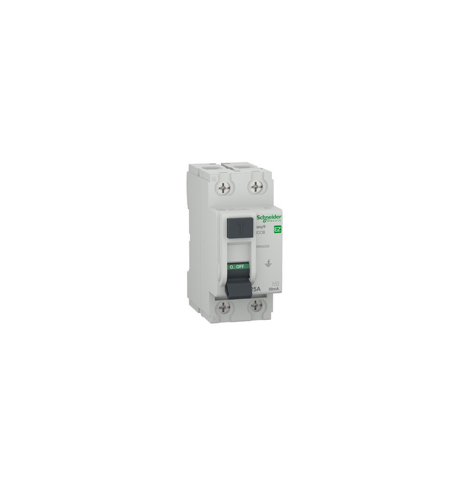 Easy9 rccb xp 2c ac-type 30ma 25a interrupteur différentiel