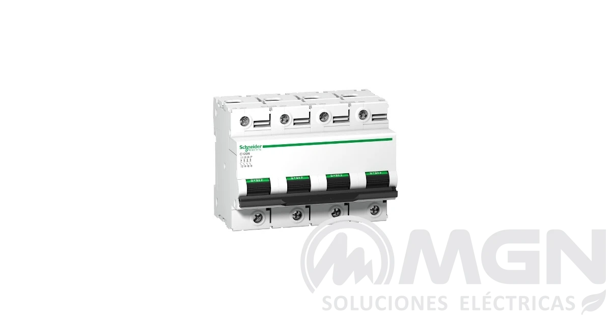 Disjoncteur modulaire 4p 100a courbe c