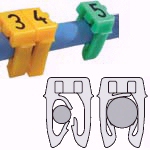 Bagues-repères plior m-65 pp mde lettre b