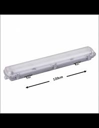 Reglette etanche 1200 2x tube led g13 gris ip65 1200