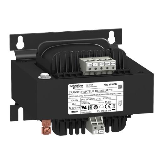 Transformateur de tension - 230v - 1x24v - 100va