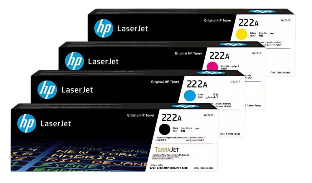Toner noir hp n°222a pour laser jet pro 3201-3204-3288-3303sdw