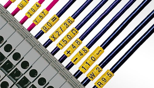 Bagues-repères plior m-65 pp mde lettre v